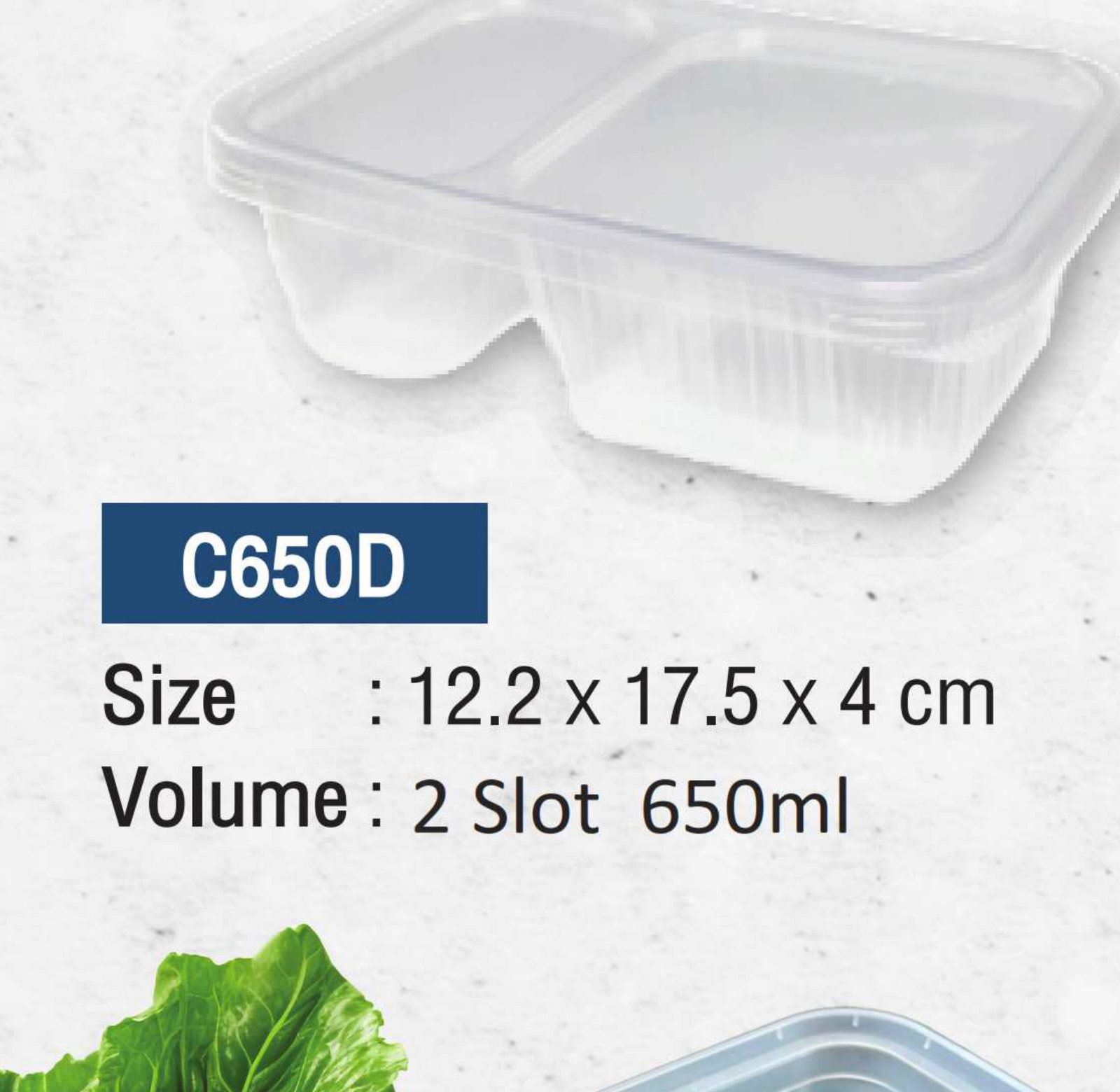 Clamshell Container C650D